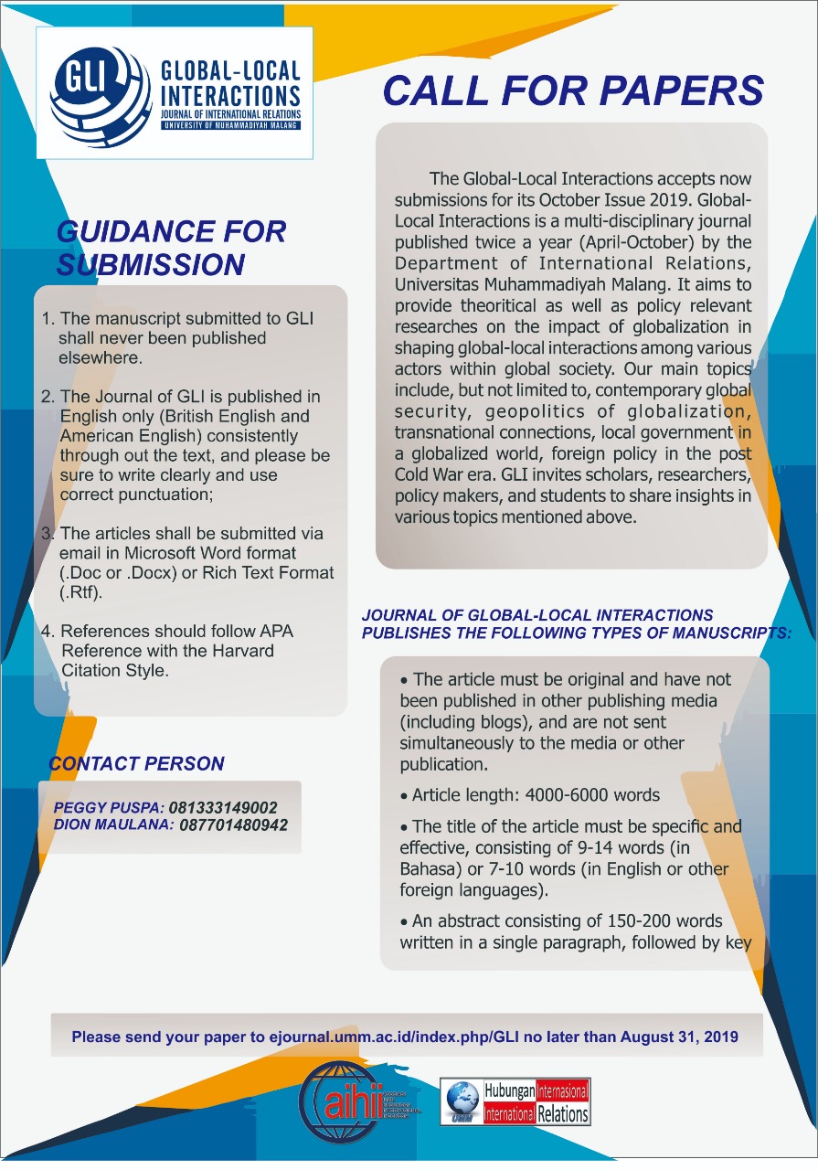 Global Local Interactions Journal Of International Relations