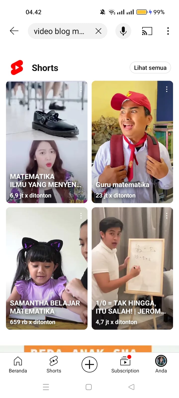 Video Blog Matematika